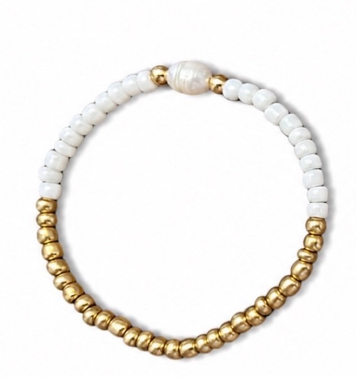 Beaded pearl bracelets